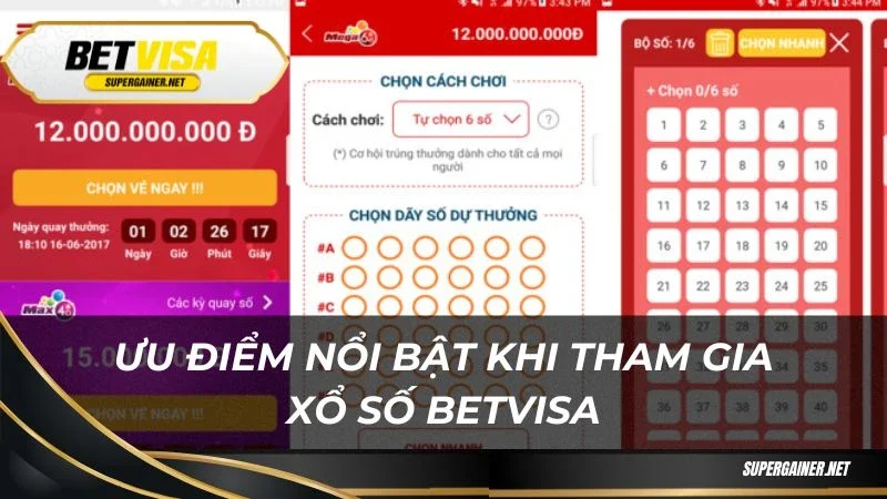 Ưu điểm nổi bật khi tham gia xổ số Betvisa