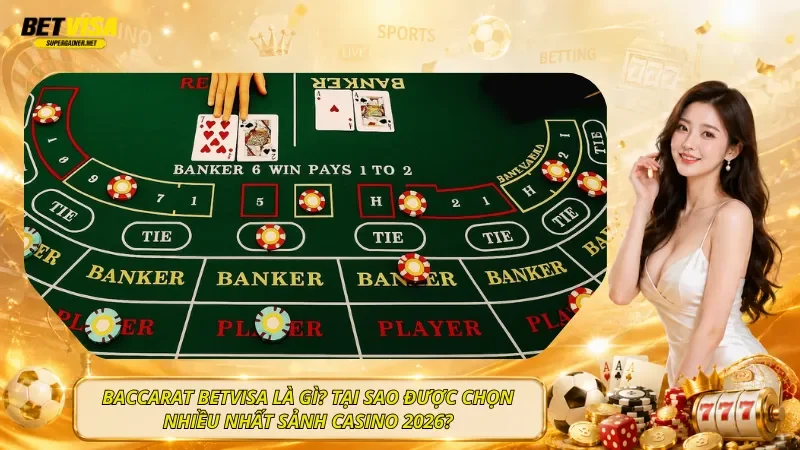 Baccarat BetVisa Là Gì? Tại Sao Được Chọn Nhiều Nhất Sảnh Casino 2026?