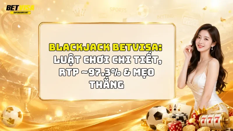 Blackjack BetVisa: Luật Chơi Chi Tiết, RTP ~97.3% & Mẹo Thắng