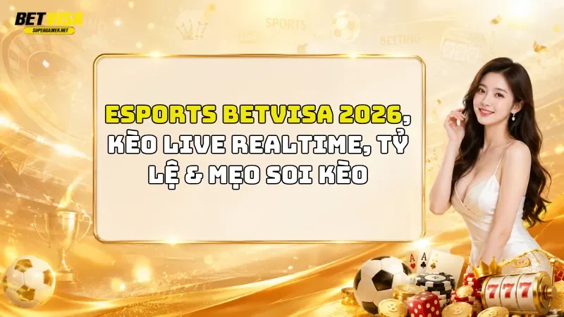 Esports BetVisa 2026: Kèo Live Realtime, Tỷ Lệ & Mẹo Soi Kèo